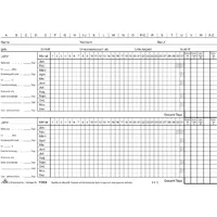 RNK Urlaubskarte A5 quer 170 g/qm liniert weiß VE=100