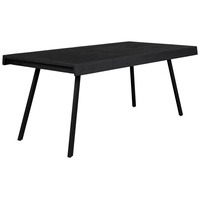 White Label Suri Esstisch 200x90cm Schwarz - Schwarz