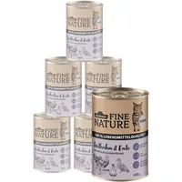 Dehner Fine Nature Nassfutter für Katzen, Truthahn / Ente,