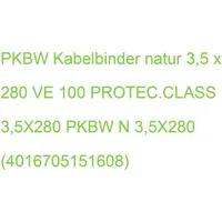 Protec.class PKBW Kabelbinder 3,5 x 280 mm, silikonfrei, natur