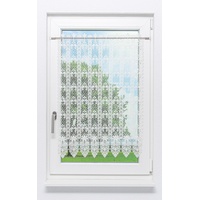 Plauener Spitze® Plauener Spitze Scheibengardine Blütenmedaillon (Bx H) 80cm