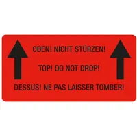 Eichner Warnetiketten 9220-00081-005 rot 100,0 x 50,0 mm 250