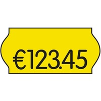 CreenLine Preisetiketten leuchtgelb permanent 26,0 x 12,0 mm, 36