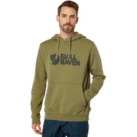 Fjällräven Logo Kapuzenpullover - Light Olive - M