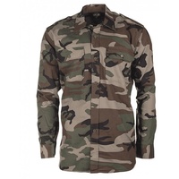 Mil-Tec Miltec Feldhemd Army Hemd woodland 100% Baumwolle, L
