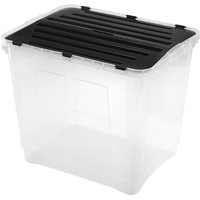 Heidrun DRAGON BOX, MIT GETEILTEM DECKEL, MINIMALISTISCH, TRANSPARENT, RECHTECKIG,