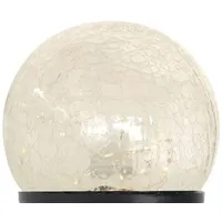Spetebo LED Solar Glaskugel aus Crackle Glas - 8