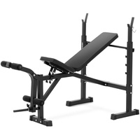 Gymrex Multifunktionshantelbank - bis 100 kg belastbar verstellbar -