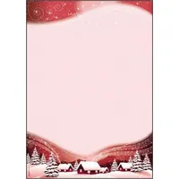 Sigel Weihnachtsmotiv Kunstdruckpapier weiß, A4, 90g/m2, 100 Blatt (DP036)