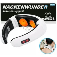 MAVURA NACKENWUNDER Nackenmassage Massagegerät Vibration Wärmefunktion 16 Stufen