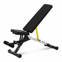 Gymrex Schrägbank Fitnessbank Trainingsbank bis 100 kg einstellbar 90