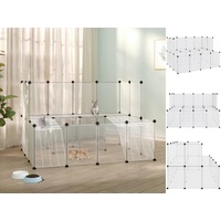 VidaXL Kleintierkäfig 143 x 107 x 93 cm schwarz