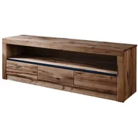 Massivmoebel24 TV-Board Wild-/Zerreiche 165x42x55 Tabacco brown geölt MONTREUX #304
