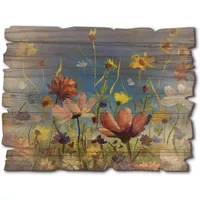 ARTland »Wildblumenwiese blauer Himmel 40x30 cm (56300039-0)