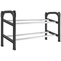 VidaXL Schuhregal mit 2 Ablagen Ausziehbar 119x24x37 cm