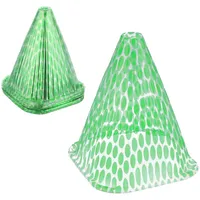 Relaxdays Pflanzenhut, 24 Stück, Schneckenschutz, Frostschutz, Wachstumshilfe, transparent, HBT