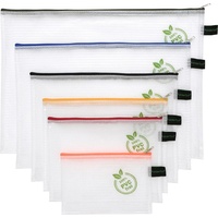 FolderSys Reißverschlussbeutel transparent/farbsortiert 0,20 mm, 1 Set