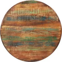 VidaXL Esstisch Ø110x78 cm Altholz Massiv und Stahl