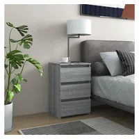 VidaXL Nachtschrank Grau 40 x 35 x 62,5 cm