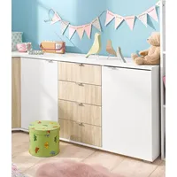 Priess Kombikommode 123 x 71 x 38 cm beige