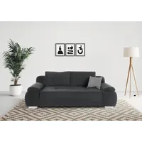 INOSIGN Schlafsofa mit Boxspring-Aufbau, und Bettkasten, inklusive Federkern, grau