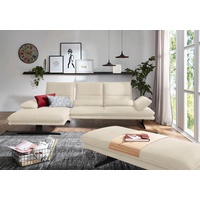 W.Schillig Ecksofa »broadway, Designsofa mit tollem Sitzkomfort«, Sitztiefenverstellung, Kopfteil-