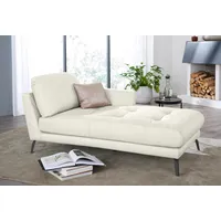 W.Schillig Chaiselongue »softy«, mit dekorativer Heftung im Sitz, Füße