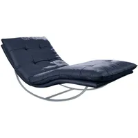 W.Schillig Relaxliege »daily dreams«, in Waffelkissen-Optik, Schaukelgestell silber matt,