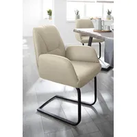 W.Schillig Freischwinger »ole«, Longlife Xtra-Leder z59, Gestell in Schwarz