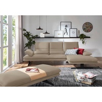 W.Schillig Ecksofa »broadway, Designsofa mit tollem Sitzkomfort«, Sitztiefenverstellung, Kopfteil-