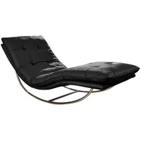 W.Schillig Relaxliege »daily dreams«, in Waffelkissen-Optik, Schaukelgestell Chrom glänzend,
