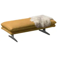 W.Schillig W.SCHILLIG, Polsterhocker broadway, Füße in Chrom glänzend