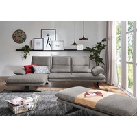 W.Schillig Ecksofa »broadway, Designsofa mit tollem Sitzkomfort«, Sitztiefenverstellung, Kopfteil-