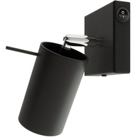 Sollux Lighting Wandleuchte RING schwarz mit Schalter