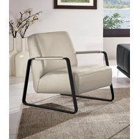 W.Schillig Cocktailsessel »quadroo Loungesessel,«, mit bezogenen Armlehnen, Gestell in