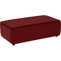 W.Schillig Hocker »around-the-block«, mit eleganter Biese rot