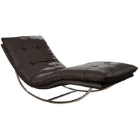 W.Schillig Relaxliege »daily dreams«, in Waffelkissen-Optik, Schaukelgestell Chrom glänzend,