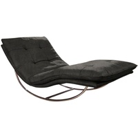 W.Schillig Relaxliege »daily dreams«, in Waffelkissen-Optik, Schaukelgestell Chrom glänzend,