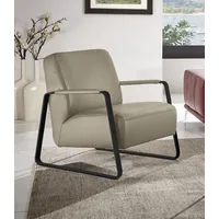 W.Schillig Cocktailsessel »quadroo Loungesessel,«, mit bezogenen Armlehnen, Gestell in