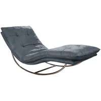 W.Schillig Relaxliege »daily dreams«, in Waffelkissen-Optik, Schaukelgestell Chrom glänzend,