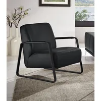 W.Schillig Cocktailsessel »quadroo Loungesessel,«, mit bezogenen Armlehnen, Gestell in