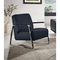 W.Schillig Cocktailsessel »quadroo Designsessel, Loungesessel«, mit bezogenen Armlehnen, Gestell