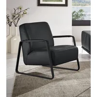 W.Schillig Cocktailsessel »quadroo Loungesessel,«, mit bezogenen Armlehnen, Gestell in