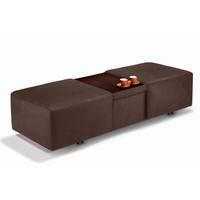 W.Schillig Hocker »taboo«, ausziehbar, inklusive Zwischenablage braun