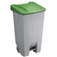 Helit Mülleimer 120,0 l grau, grün
