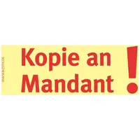 Bizstix Haftnotizen "Kopie an Mandant" 5 Stück