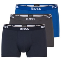 Boss Power Boxershorts 3 Einheiten Open Blue 2XL