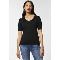 STREET ONE Damen, New Palmira T-Shirt schwarz, 38 -
