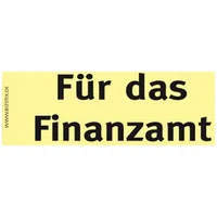 Bizstix Haftnotizen Für das Finanzamt 75x35mm