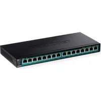 TRENDNET TPE-TG Rackmount Gigabit Switch, 16x RJ-45, 120W PoE+